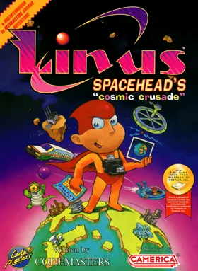 Linus Spacehead's Cosmic Crusade (USA) (En,Fr,De,Es) (Unl) box cover front